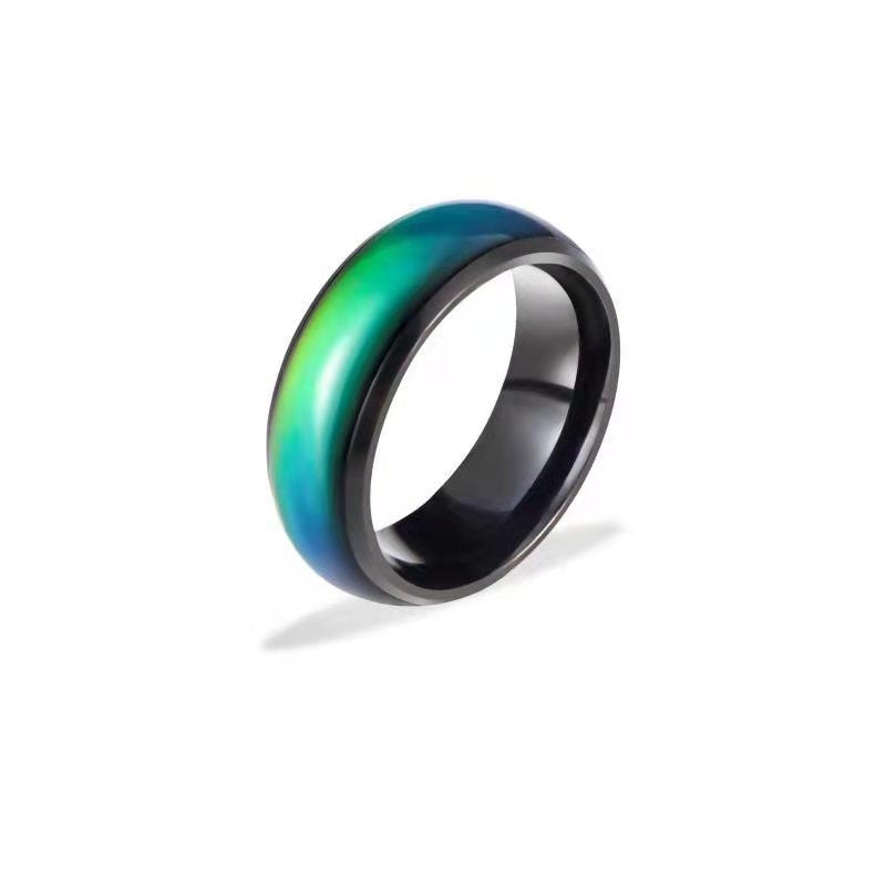 Hicarer 9 Pcs Mood Rings With 2 Mood Necklaces Color Change Ring Adjustable Size Rings For Women Men Costume Accessories Christmas Birthday Gifts, Multi Types(Charming Series