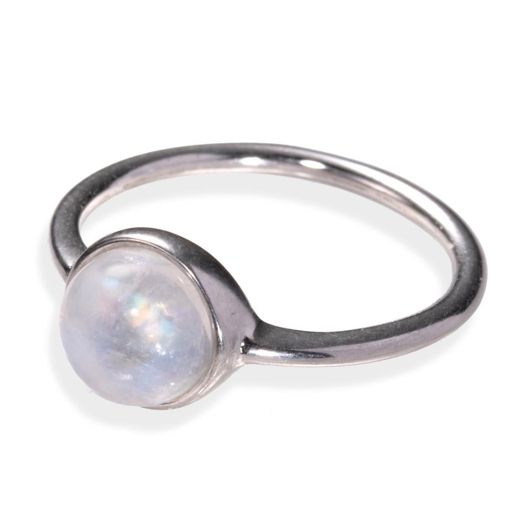 Stainless steel moonstone deals ring