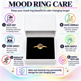 1.5mm Dainty Color Changing Stainless Steel Mood Ring (Gold)