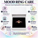1.5mm Dainty Color Changing Stainless Steel Mood Ring (Rose Gold)