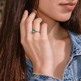 1.5mm Dainty Color Changing Stainless Steel Mood Ring (Silver)
