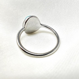 Created Opal Stainless-Steel Ring