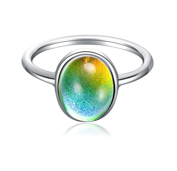 Ello Elli 1.5mm Oval Stainless-Steel Mood Ring