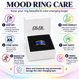 6mm Color Changing Stainless Steel Mood Ring (Gold)
