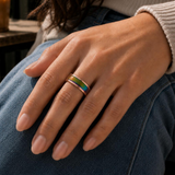 6mm Color Changing Stainless Steel Mood Ring (Rose Gold)