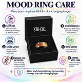 8mm Color Changing Stainless Steel Mood Ring (Silver)