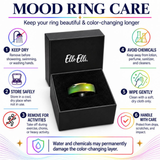 8mm Color Changing Stainless Steel Mood Ring (Black)