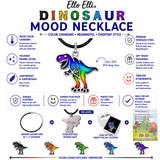 Stainless Steel Color Changing T-Rex Mood Necklace