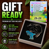 Stainless Steel Color Changing T-Rex Mood Necklace