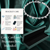 Ello Elli Moissanite Sterling Silver Tennis Bracelet for Women - 2.5mm D Color VVS Stones - 4.5mm Hex Bezel Setting - Dual Safeties - Luxury Gift Box