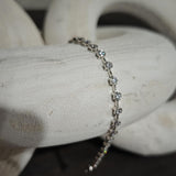 Ello Elli Moissanite Sterling Silver Tennis Bracelet for Women - 2.5mm D Color VVS Stones - 4.5mm Hex Bezel Setting - Dual Safeties - Luxury Gift Box