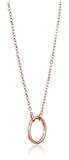 Dainty Circle Necklace (Rose Gold)