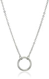 Dainty Circle Necklace (Silver)