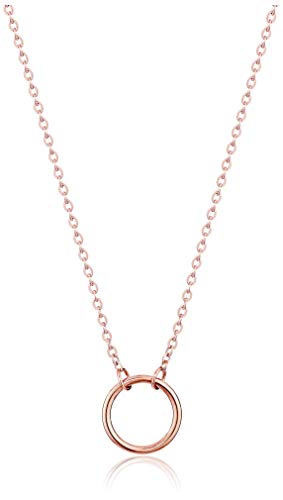 Dainty Circle Necklace (Rose Gold)