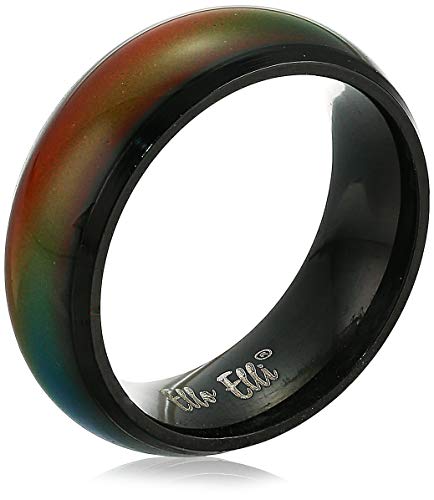 Color Changing Mens Mood Ring (Black) – Ello Elli Jewelry