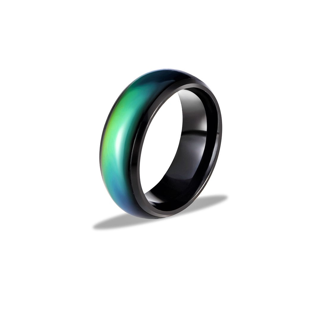 Hicarer 9 Pcs Mood Rings With 2 Mood Necklaces Color Change Ring Adjustable Size Rings For Women Men Costume Accessories Christmas Birthday Gifts, Multi Types(Charming Series