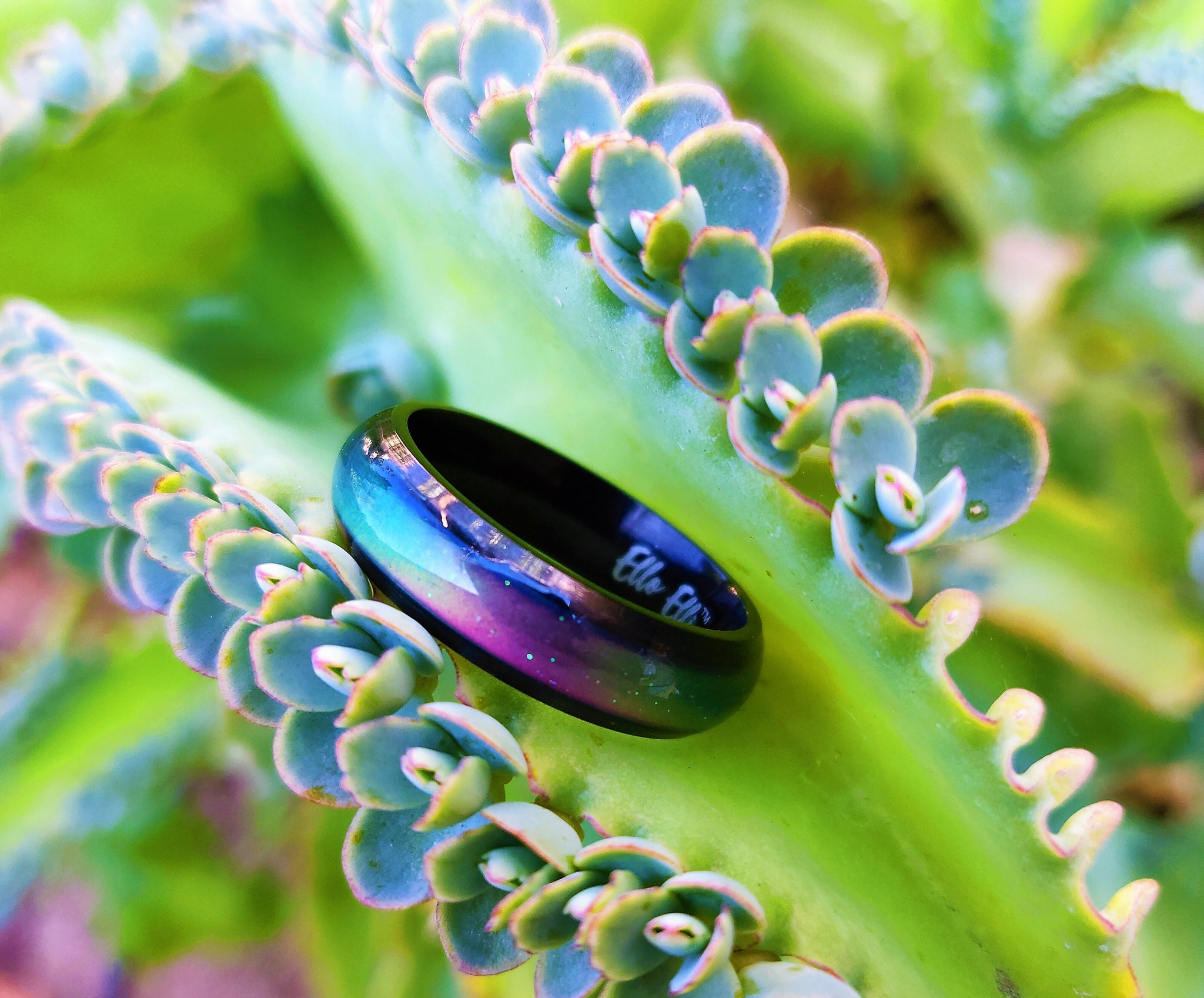 Mood ring purple and green shop