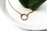 Dainty Circle Necklace (Rose Gold) - Ello Elli Online Store