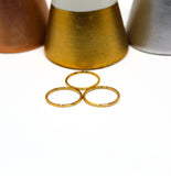 Hammered Trio Stainless-Steel Rings