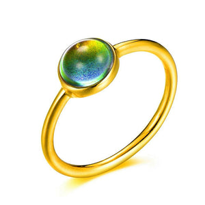 Minimalist/Dainty Stainless-Steel Mood Ring (Gold) - Ello Elli Online Store